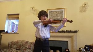 Шпор концерт N 9, Миша Андреев. Louis Spohr, concerto No 9 violin Misha Andreev, 9y.