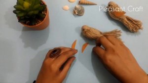 How to make DIY handmade bird at home, Made by jute