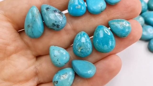 БИРЮЗА НАТУРАЛЬНАЯ СТАБИЛИЗИРОВАННАЯ ARIZONA BRIOLETTE TEAR 12-17 ММ