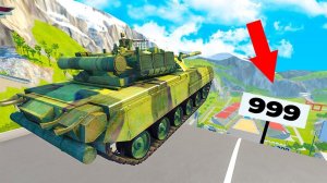 КТО ДАЛЬШЕ ПРЫГНЕТ ЧЕЛЛЕНДЖ! ПРЫЖКИ НА МОЩНЫХ ТАНКАХ С ОГРОМНОГО ТРАМПЛИНА В BeamNG.drive