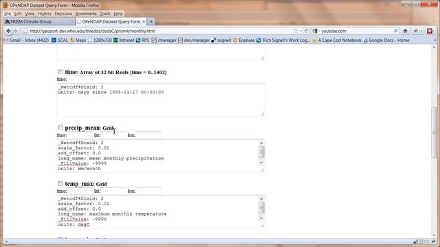 Serving PRISM Climate Group data on the THREDDS Data Server смотреть онлайн