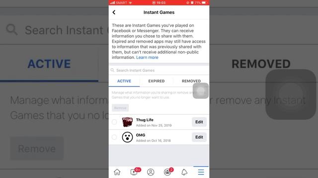 How to remove Thug Life game from Messenger app.