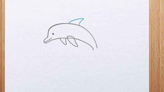 How to draw a Dolphin step by step смотреть онлайн
