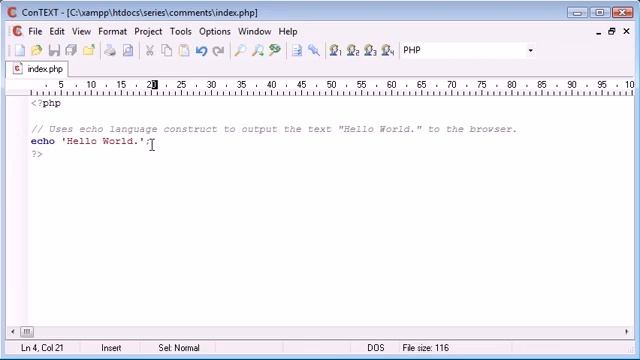 Beginner PHP Tutorial - 13 of 200 - comments  www.dynamicwebart.com