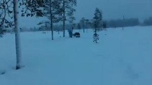 Охота далеко в тайге на Мотособаке 200 км Новогодние каникулы