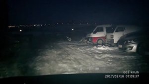 Свет LED ламп H4 в фарах Дэу Нексия N100 в городских условиях