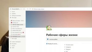 Организация  Notion | планирование | постановка целей | выполнение задач |