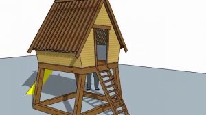 Детский домик. Избушка. Проект.