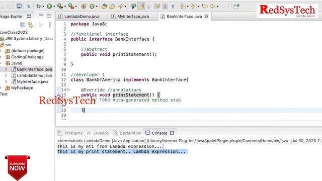 Java Live Session | Mastering Java JDK 1.8 Features - Part 1 | JDK 1.8| Core Java | Java |RedSysTec
