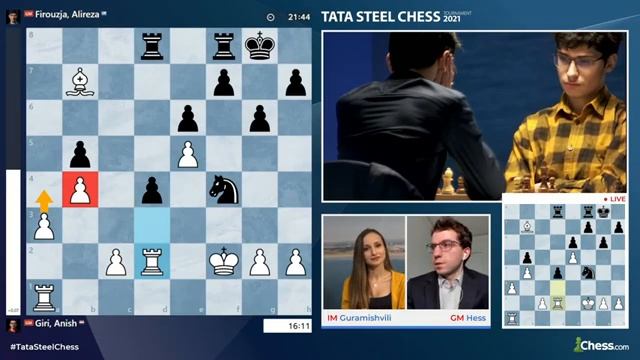 Giri Clings To A Small Lead | Tata Steel Chess 2021 смотреть онлайн