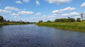 Лодочное такси р.Ипуть, от перевоза в сторону Нового места