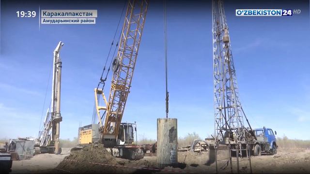 Возведение нового моста в Амударье