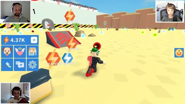 LET'S RUN SUPER FAST FOR YOUR LIFE in ROBLOX SPEED RUN SIMULATOR смотреть онлайн