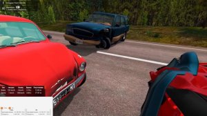 ОБГОН На МОЩНОМ АВТО! УСПЕЕТ? - BeamNg Drive