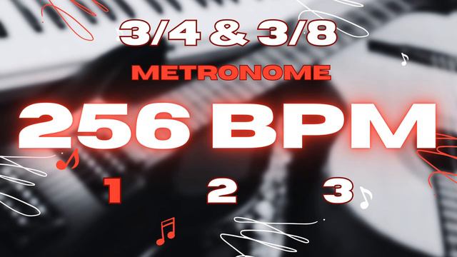 256 BPM - 3/4 & 3/8 Metronome смотреть онлайн