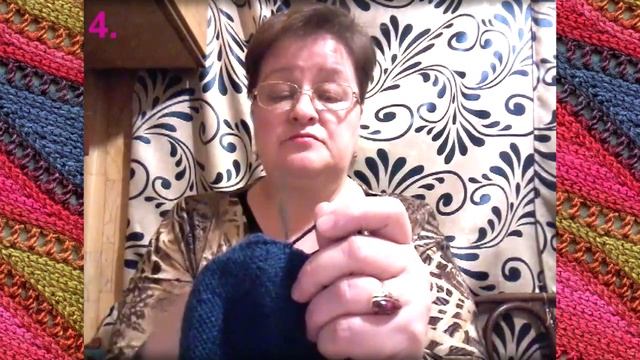 Вязание мужских тапочек спицами (4. часть). Мастер класс смотреть онлайн