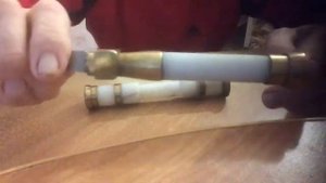 Стилет из трех гранного напильника.