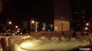 Тест экшн камеры вечером на самодельном мопеде