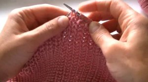 ВЯЖЕМ ПОЛУПАТЕНТНУЮ  РЕЗИНКУ ПО КРУГУ. УЗОР ДЛЯ ШАПОЧЕК, КАРДИГАНОВ,  ДЖЕМПЕРОВ, СВИТЕРОВ.....