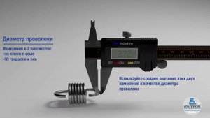 Как измерить пружину растяжения