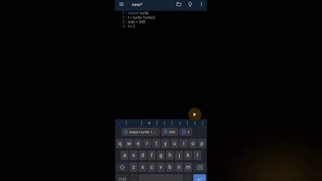 how to run python code in android phone||python amazing design||python for beginners