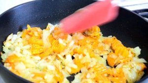 Тушеная капуста рецепт на сковороде. С фасолью. И мяса не надо. Домашние рецепты. Еда для диабетика