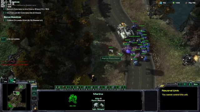 WingsOfLiberty Nightmare(part 5)/Insane Difficulty, Starcraft II campaign. Playthrough смотреть онлайн