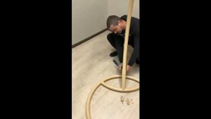 Как установить подвесное кресло со стойкой?!