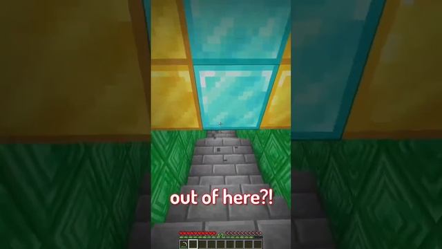 Minecraft Noob Immersive Portals Mod ? #Shorts