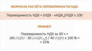 Клетчатка в кормах. Для чего нужно знать переваримость НДК?