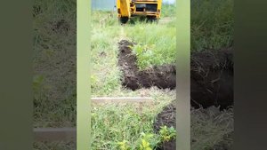 Копаю траншею под фундамент. JCB 3 CX