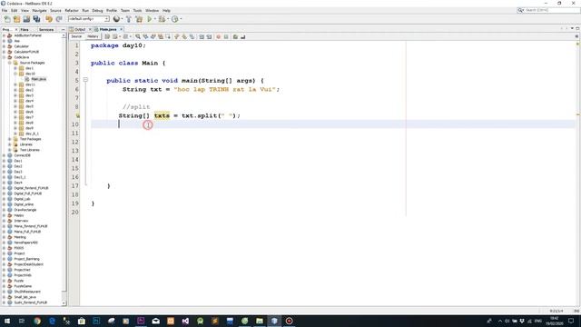 Lập trình Java - Dùng câu lệnh Split để tách chuỗi смотреть онлайн