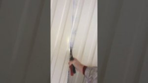 Резка профнастила ножницами!