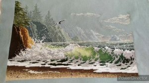 Залив Гумбольдта - Humboldt coast Silver lining / Готовая работа