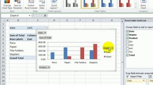 Use Field Buttons to Filter an Excel Pivot Chart