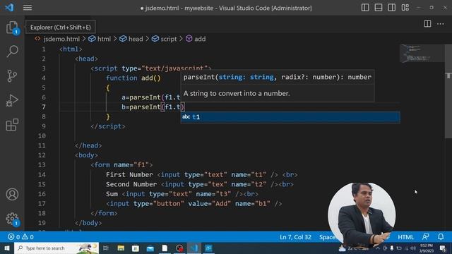 Java Script Tutorial(EP-08): Create an Interactive Form