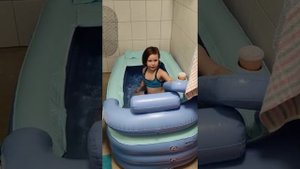 Надувная ванна, первые испытания.