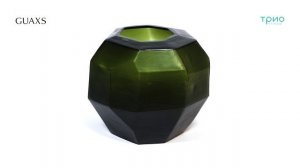 Ваза Cubistic Round indigo/smokegrey от Guaxs