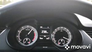 Скорость - 240 км/ч на шкода октавия а7 фл