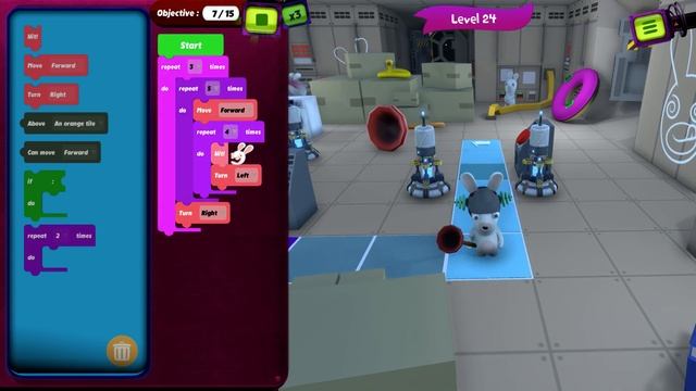 Rabbids Coding: Level 24 Guide.min (7/15 Code Blocks)