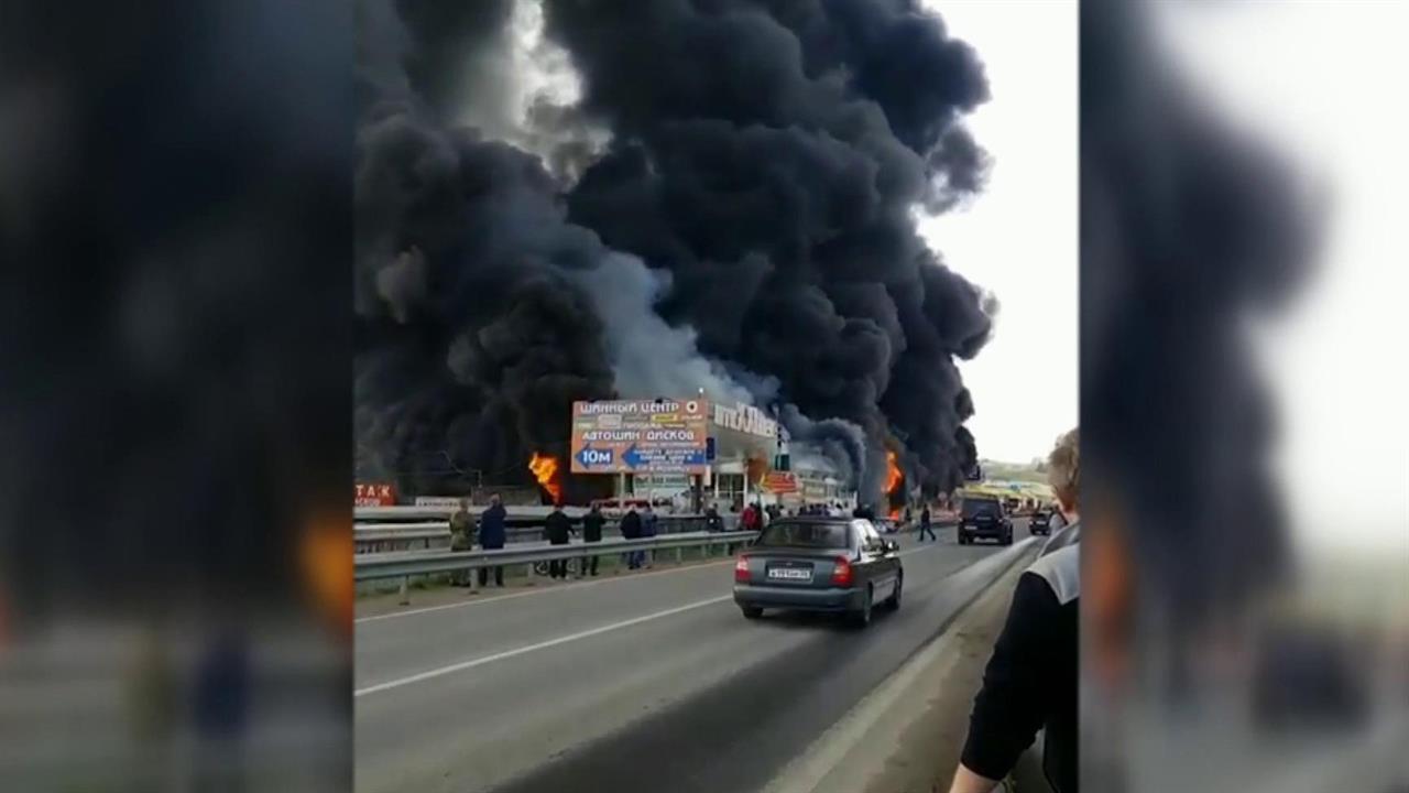 Крупный пожар под Пятигорском локализован