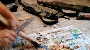 Иж-18 Доработка приклада, подгонка в домашних условиях.