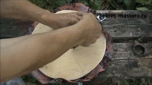 Как сделать табурет из полена своими руками