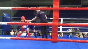 Саша Леонов тайский бокс 8 лет 3 раунд 04 03 2017