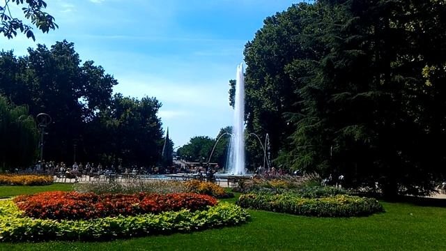 Фонтан на острове Маргит. Венгрия, Будапешт смотреть онлайн