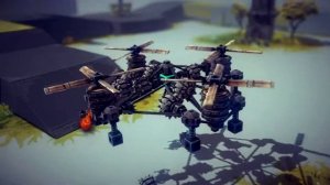 Besiege || Квадрокоптер-бомбардировщик // Quadrocopter