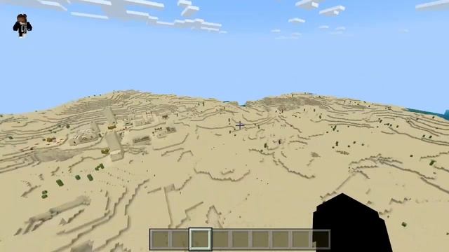 Сид на две деревни, башню, пирамиду и корабль! Майнкрафт бэдрок эдишн 1.19.81