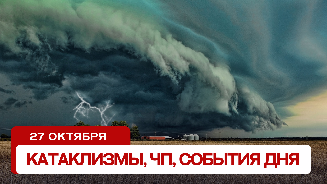 Катаклизмы сегодня 27.10.2023. Новости, ЧП, события дня.