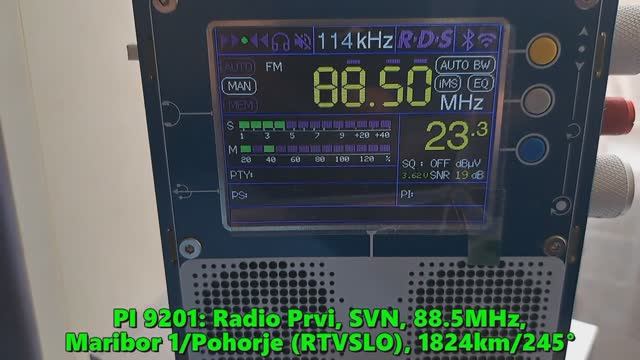 12.07.2023 11:08UTC, [Es], Radio Prvi, Словения, 88.5МГц, 1824км