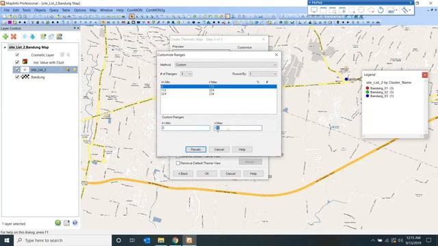 Tutorial Map Info Professional #7 Create Thematic Map (Range type) смотреть онлайн
